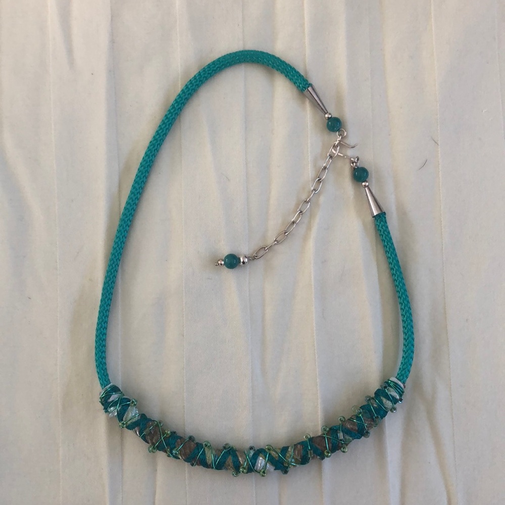 Gorgeous beaded rope choker